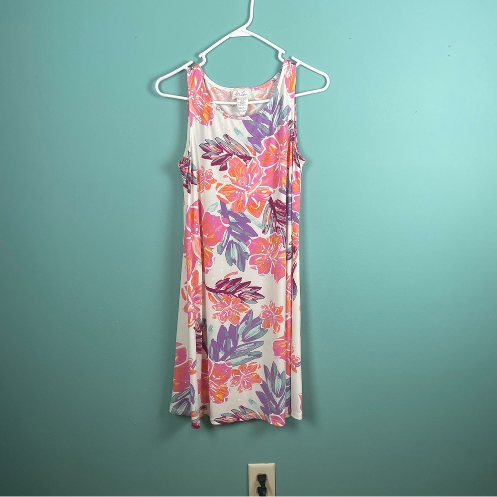 Ivy Jane Floral Tank Shift Dress Womens Size Small